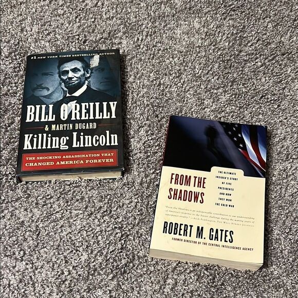 2 Books-Bill O'Reilly ‘Killing Lincoln’ & Robert M. Gates 'From the Shadows' - Picture 1 of 5